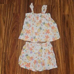5 For $25 Member's Mark Tropical Themed Tank and Short Outfit Set Toddler 2T